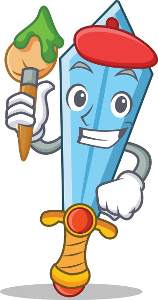 艺术家剑人物卡通风格图片下载