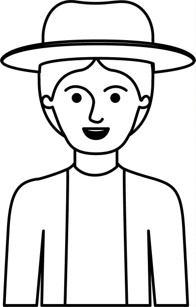 半人半帽，短外套，短发图片下载