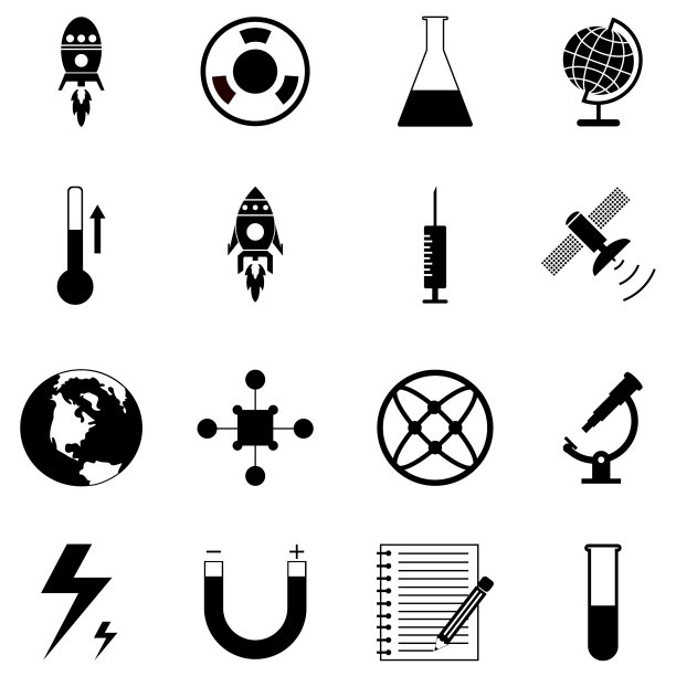 科学图标集图片下载