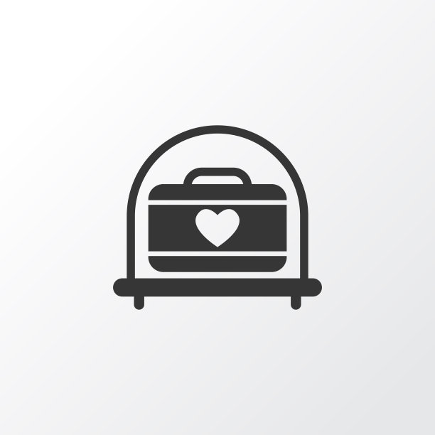 运输的手提箱图标象征溢价图片下载