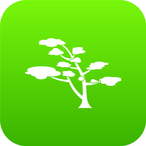 雪松图标数字绿色图片下载