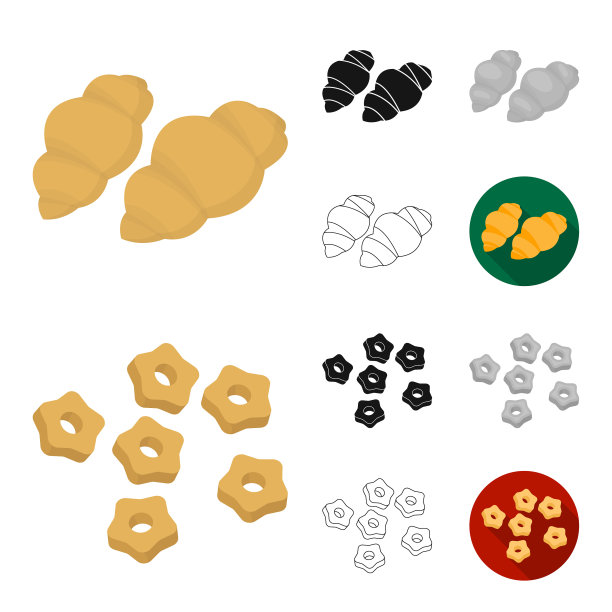 类型的意大利面卡通，黑色，扁平，单色图片下载