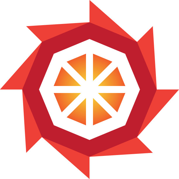 抽象动态八角形标志图片下载