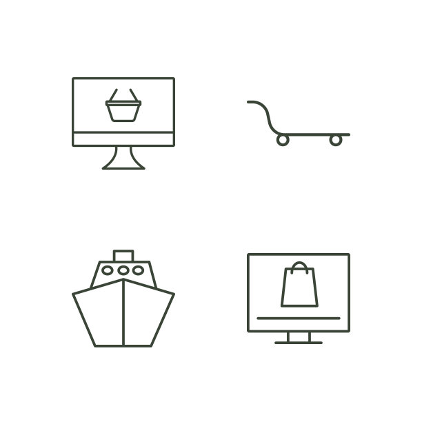 商业大纲图标集图片下载