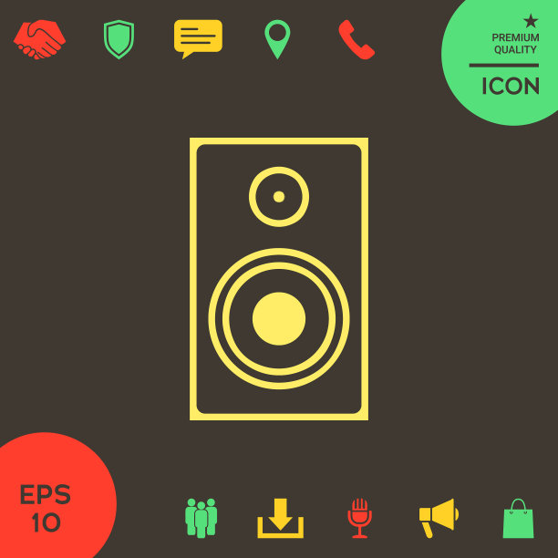 音频扬声器图标图片下载