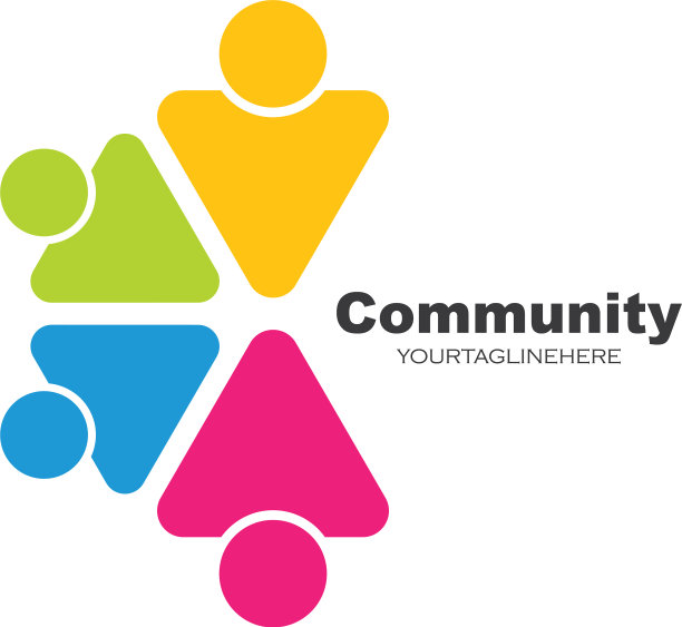 领导力、社区、社会和公司标志图标图片下载