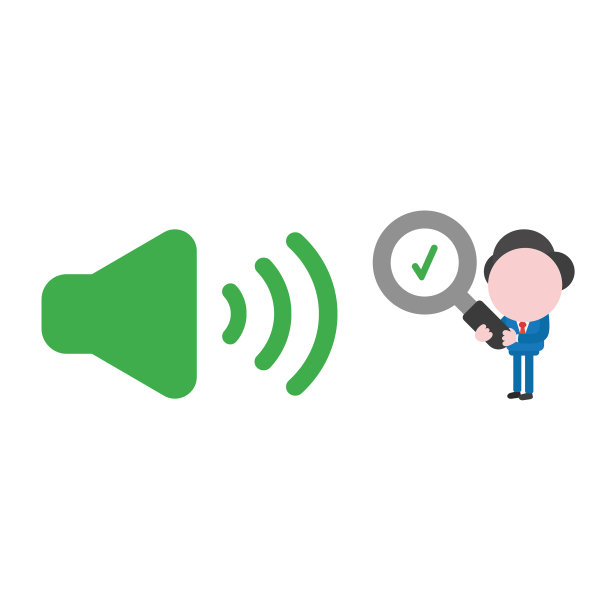 商人人物拿着放大镜图片下载