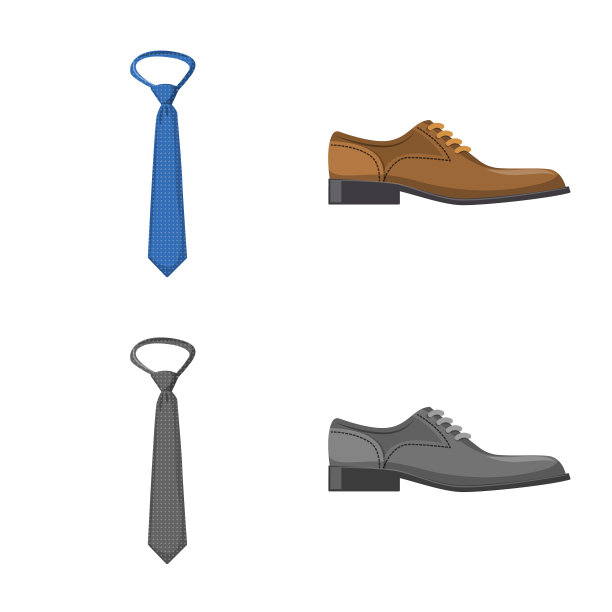 孤立对象的人与服装的象征集图片下载