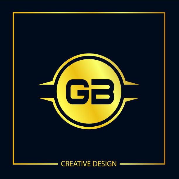 首字母gb标志模板设计图片下载