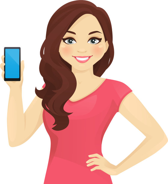 女人显示电话图片下载