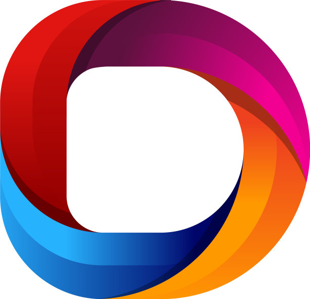 D彩色字母标志图标设计图片下载