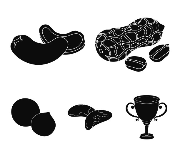 花生，腰果，巴西坚果，澳洲坚果图片下载