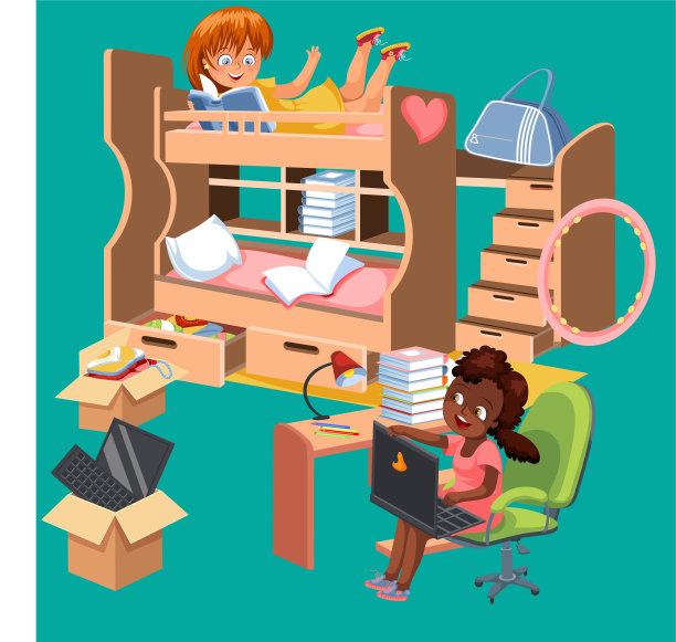 女生宿舍公寓海报宿舍室内图片下载