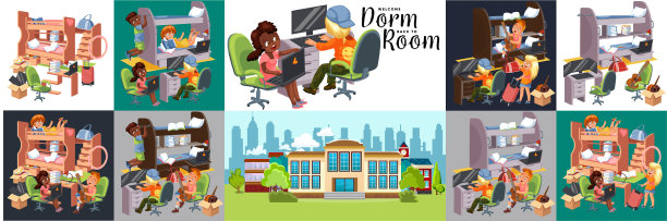 欢迎回到色彩斑斓的公寓图片下载