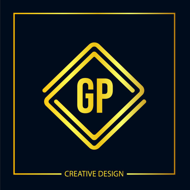 首字母gp标志模板设计图片下载