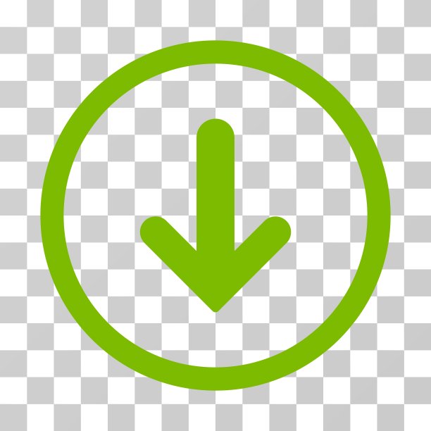 箭头向下圆角图标图片下载