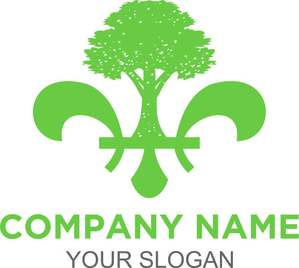 芙蓉树服务标志设计图片下载