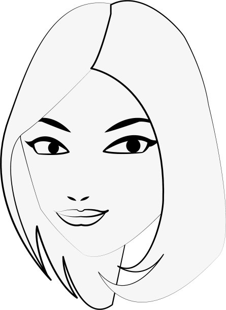 女人的脸卡通图片下载