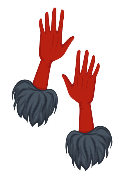 复古手套与皮草30年代风格配件图片下载