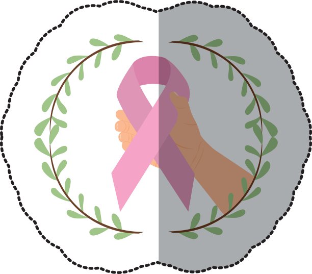 用手拿着丝带的叶子做成的贴纸图片下载