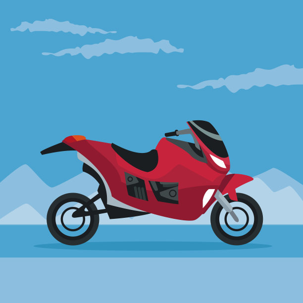 彩色海报山雪景具有现代感图片下载