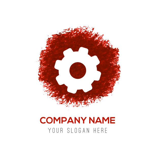 设置图标-红色水彩圈飞溅图片下载