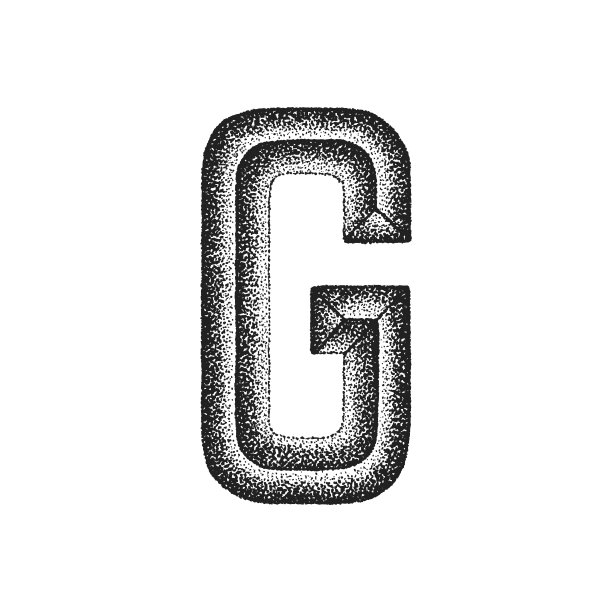 复古手绘字母图片下载