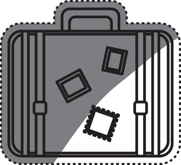 旅行手提箱孤立图片下载
