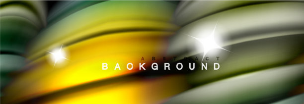 混合颜色波在黑色液体流动形状图片下载