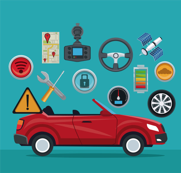 敞篷跑车的颜色背景与图片下载