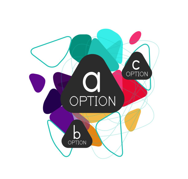 三角信息图设计布局图片下载