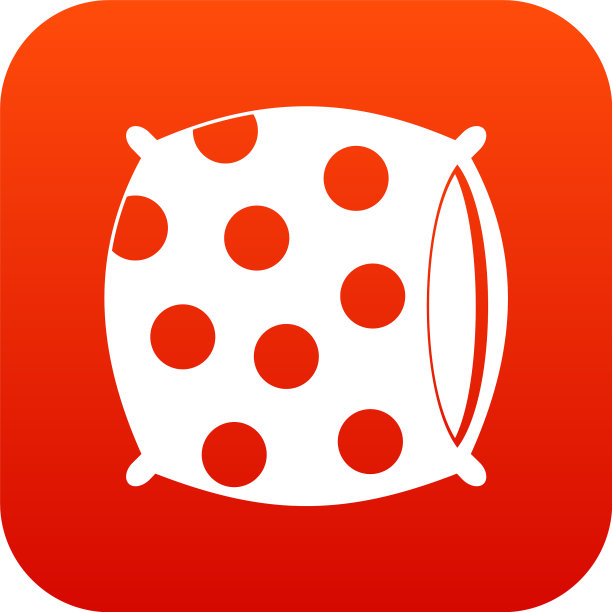 枕头与点图标数字红色图片下载