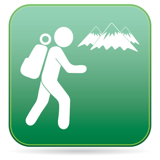 徒步旅行图标图片下载
