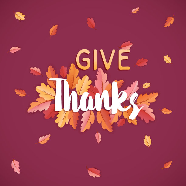 感恩节节日快乐，排版海报图片下载