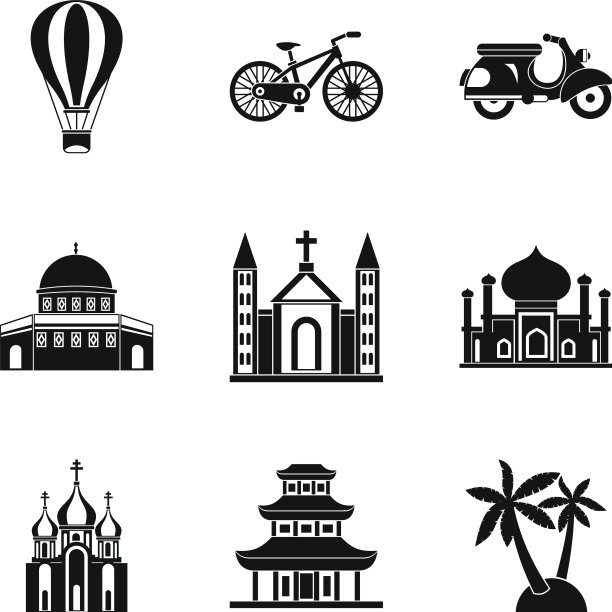 文化区分图标设置简单的风格图片下载