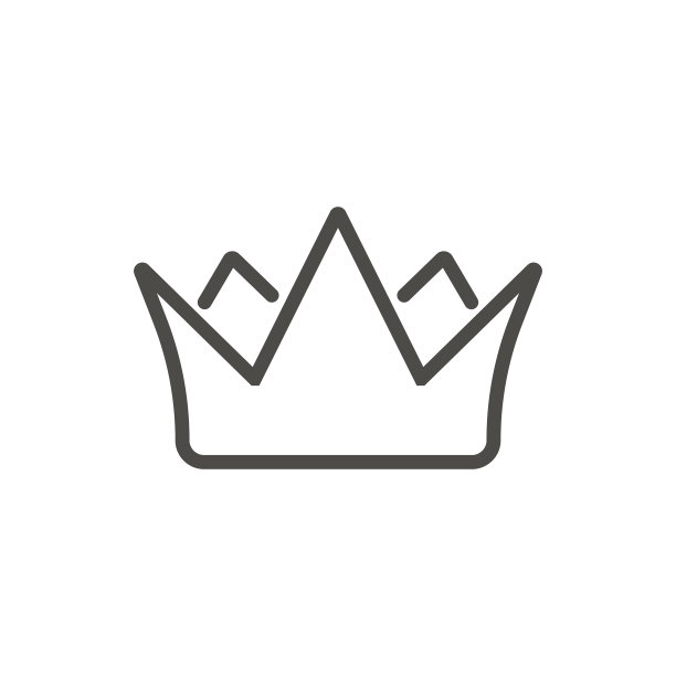 皇冠图标线王符号图片下载