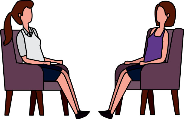 优雅的女商人在沙发上工作图片下载