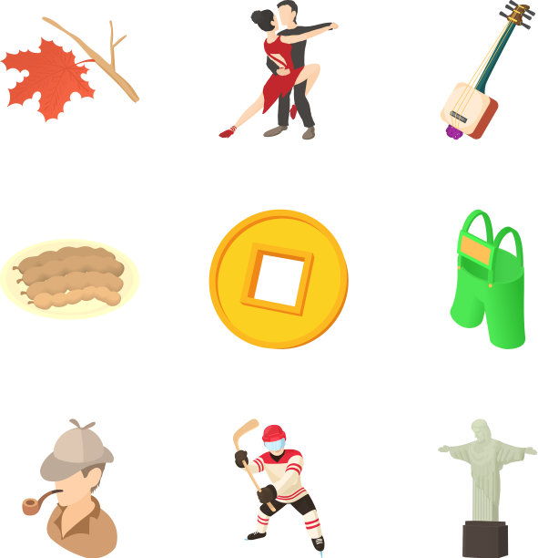 人口密度图标设置卡通风格图片下载