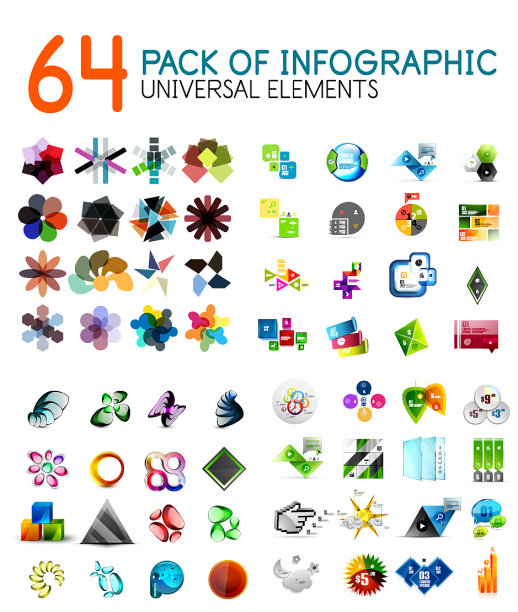 超大的信息图表模板收集图片下载