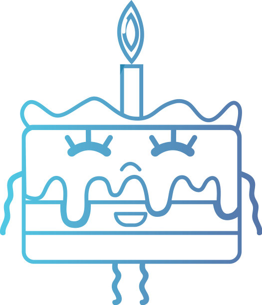 行可爱快乐甜蛋糕图片下载