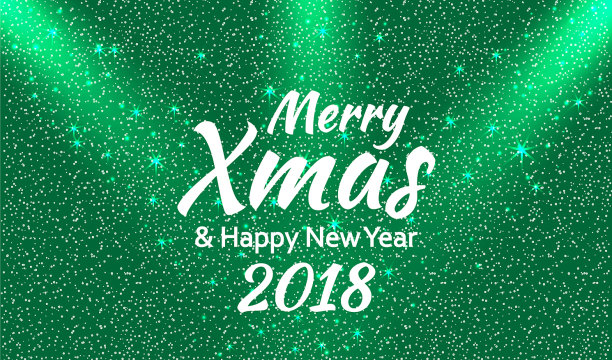 聚光灯场景灯光效果与雪花图片下载