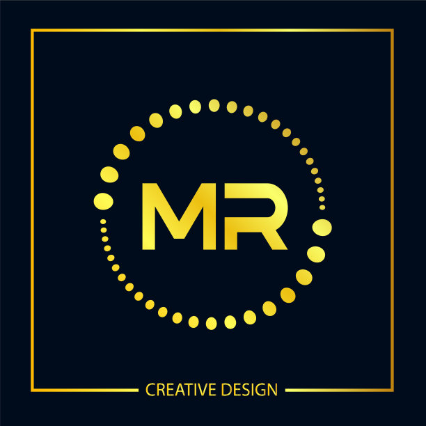 首字母Mr Logo模板设计图片下载