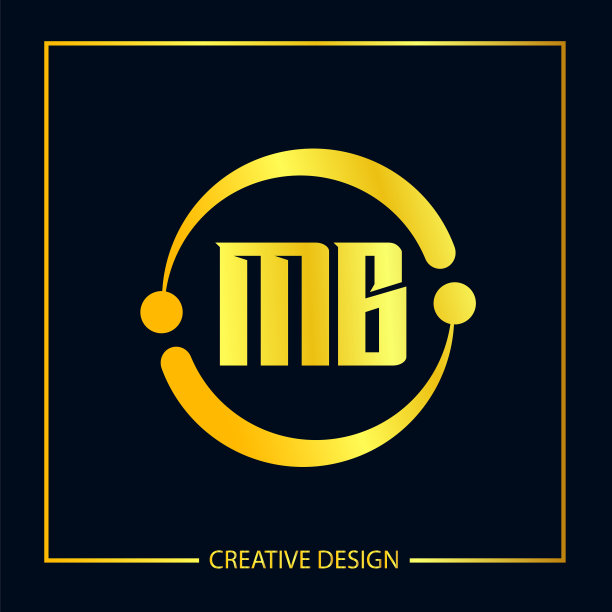 首字母MB标志模板设计图片下载