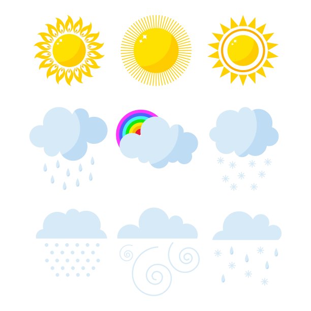 天气图标组图片下载