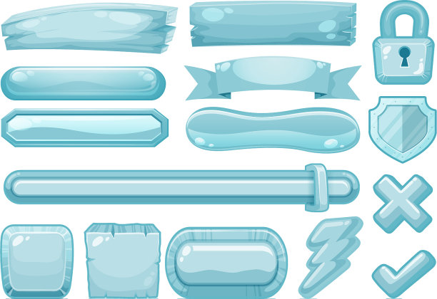 上面有九个不同设计的钉头图片下载