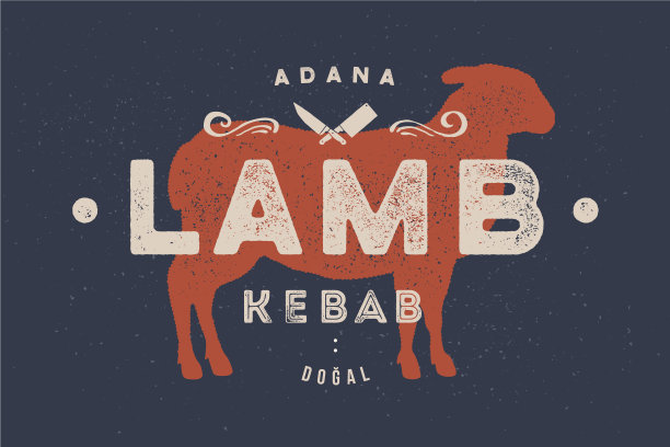 肉店的羊肉串海报图片下载