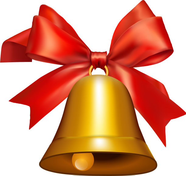 金钟配红丝带标志配件图片下载