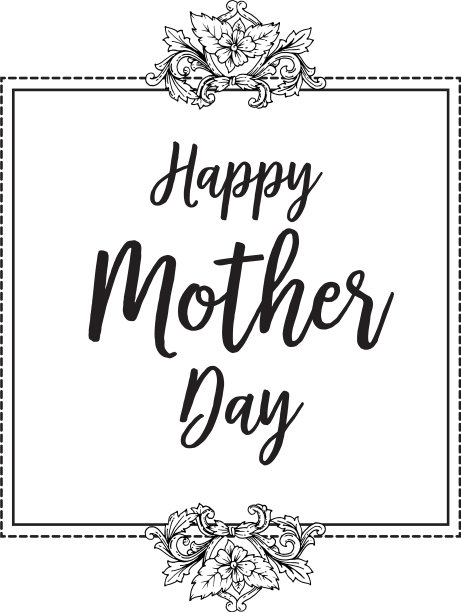 母亲节快乐背景花设计图片下载