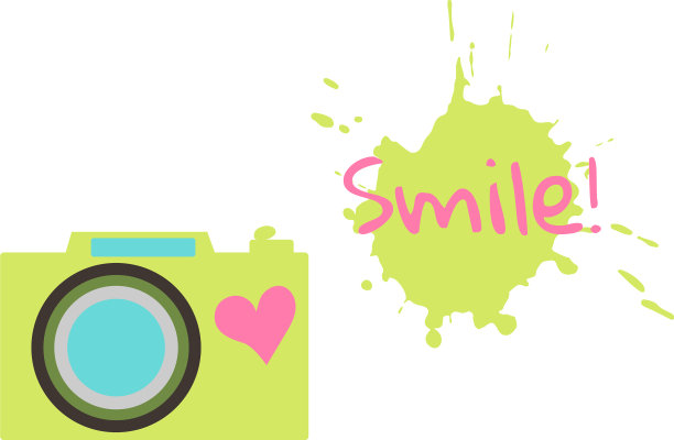 老式彩色喷溅式相机图片下载