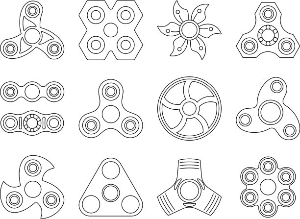 单线图片的手摇玩具图片下载